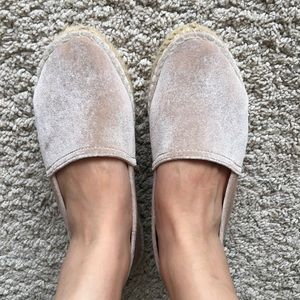 Mango velvet espadrilles